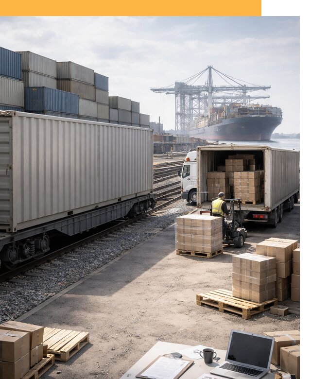 Мультимодальные перевозки грузов по миру от 45720 руб