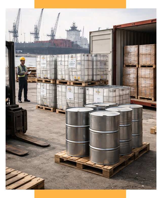 Доставка химического сырья из Индии от 254000 р. | СетСервис-Пгч