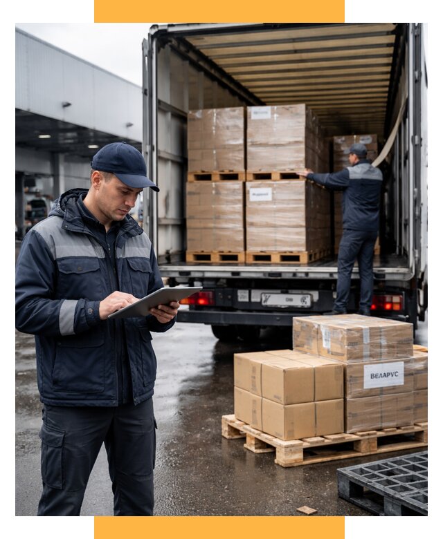 Доставка грузов из Беларуси от 15240 р. логистика СетСервис-Пгч