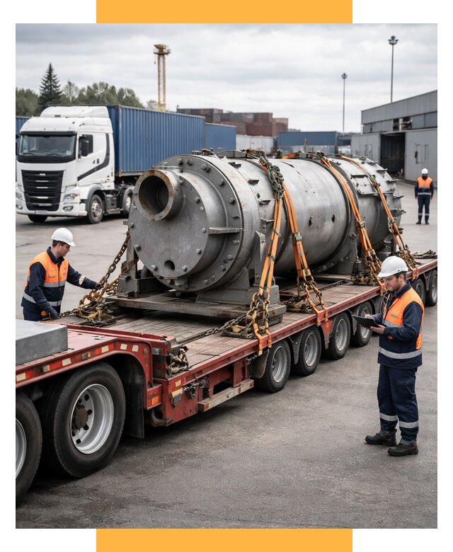 Перевозка тяжеловесных грузов под ключ от 152400 р. | СетСервис-Пгч