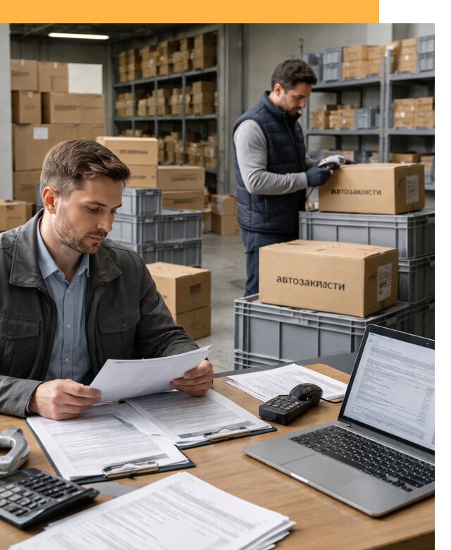 Таможенное оформление автозапчастей по выгодным тарифам от 8636